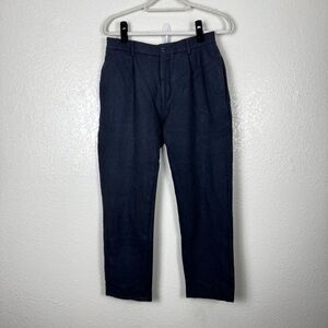 Ted Baker Scout Franklin Fit Wool Blend Trousers in Navy Size Waist 32R